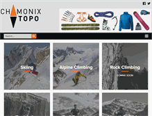 Tablet Screenshot of chamonixtopo.com